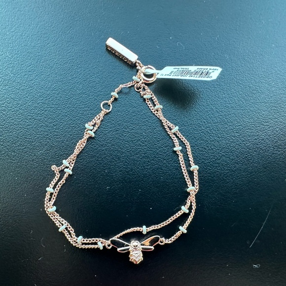 New Olivia Burton Lucky Bee, Rose Gold Bee Bracelet - Picture 1 of 3